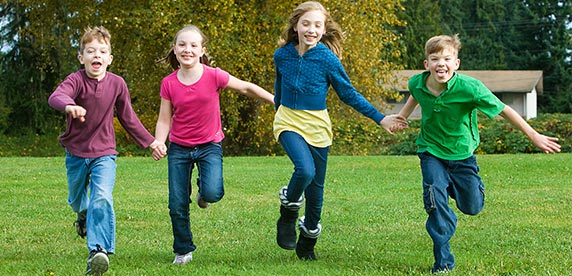 Children Running