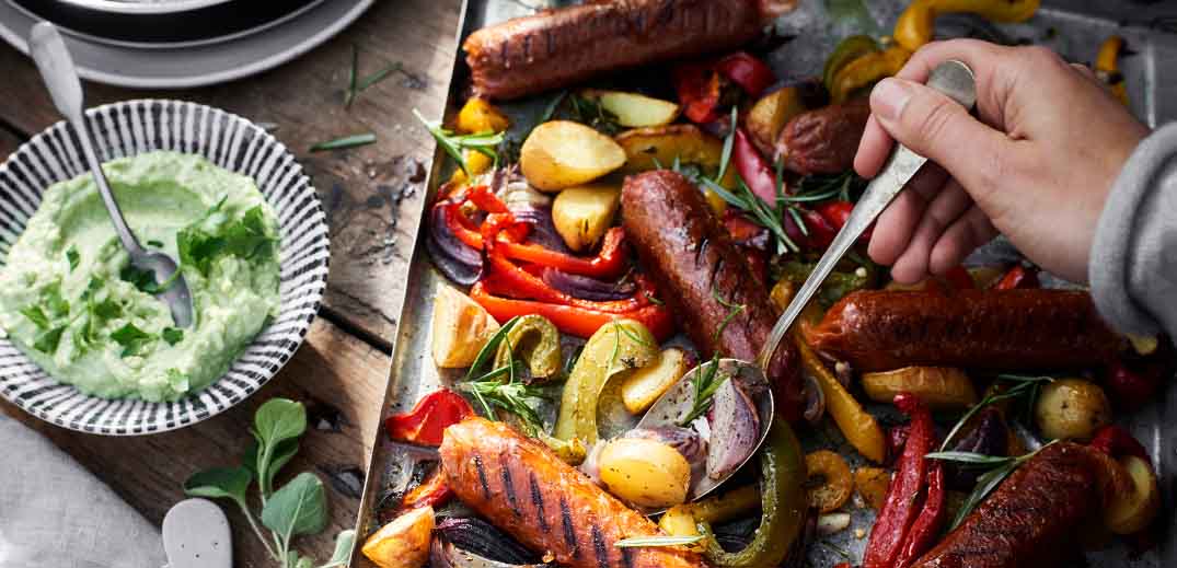 plant-based sausage