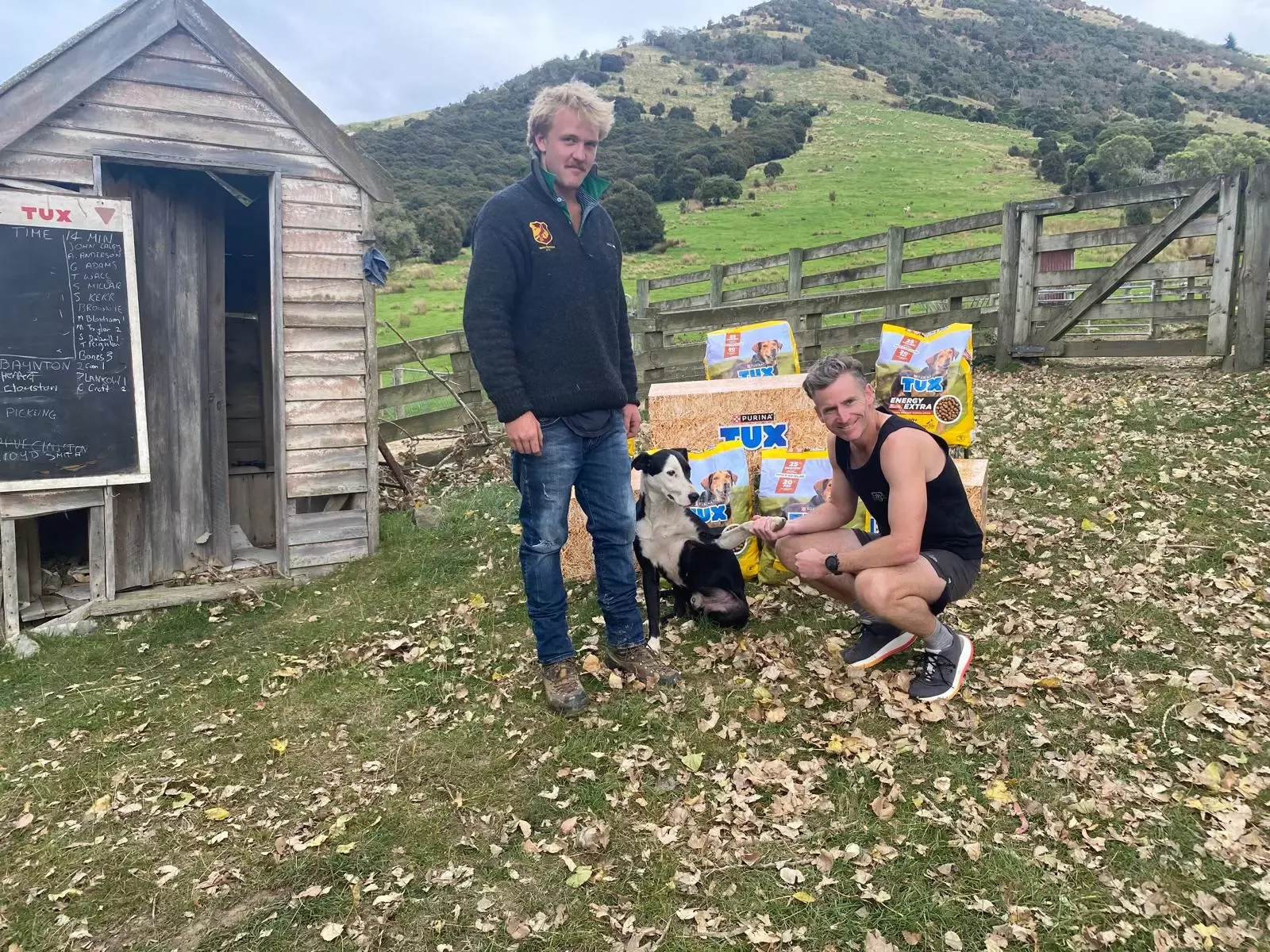 Mark shaking dog's hand post race 2 - LANDSCAPE 1