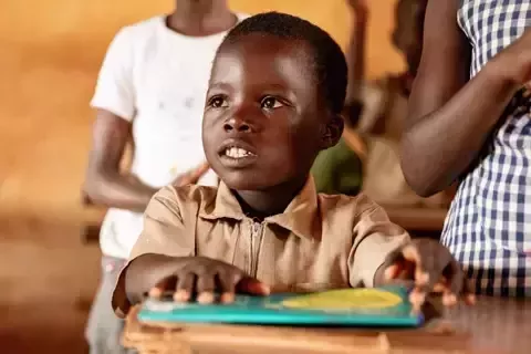 Young African student